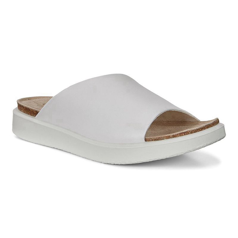 Women Ecco Corksphere Sandal - Sandals White - India BMGVOW340